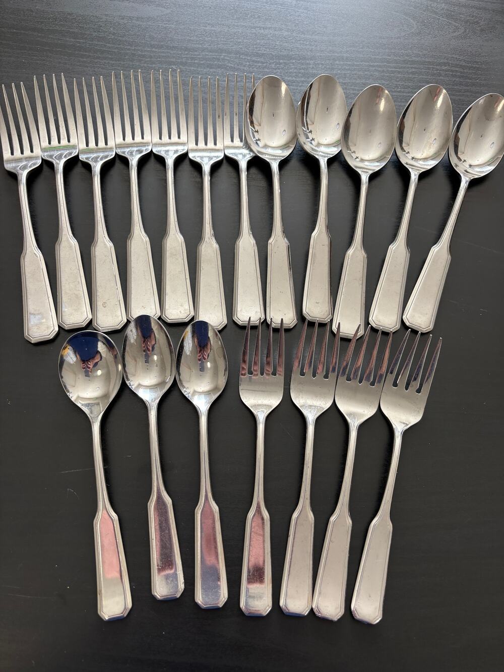 Vintage MCM Flatware The Cellar Japan Spoons Forks 19pc